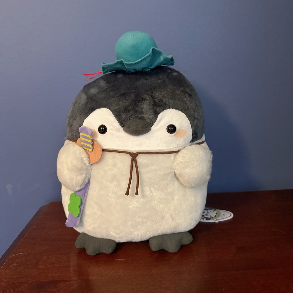 NWT 12” Koupen Chan Plush Cute Penguin In Samurai Costume US Seller